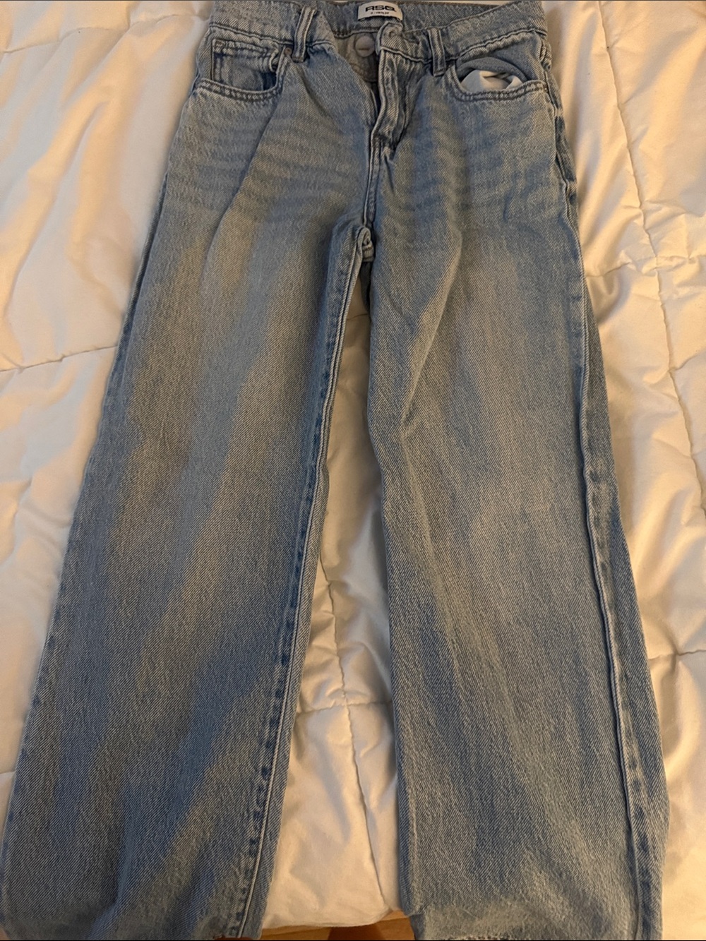 RSQ girls Light Blue Wide Leg Jeans